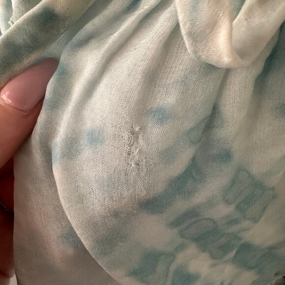 Lafayette 148 blue & white tie-dye loose top size M - Picture 12 of 12